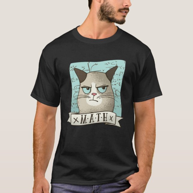Camiseta Gata Odia Gato De Matemáticas (Anverso)