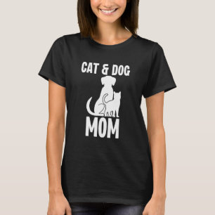 Camiseta Gata Perro Mamá Dueña Monada Madre Mami Mascota An