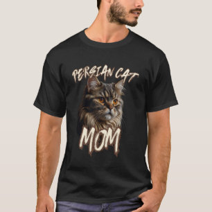 Camiseta GATA PERSA MADRE diseño de gatito lindo para padre