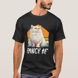Camiseta Gata Persa Mamá FANCY AF Dueña de Gata Persa Vinta