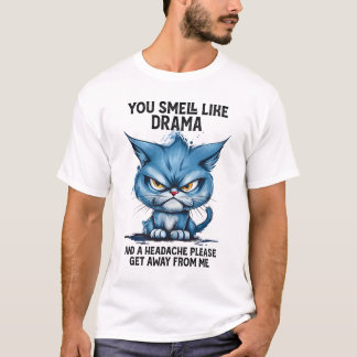 Camiseta gata sarcástica