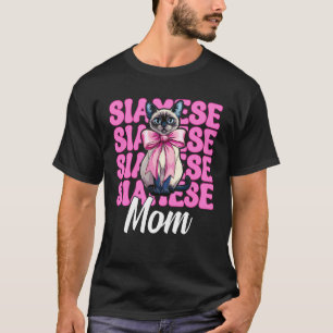 Camiseta Gata siamesa mamá Día de la Madre Coquette