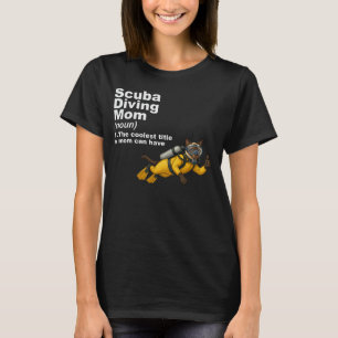 Camiseta Gata siamesa Scuba Mom Buceadora