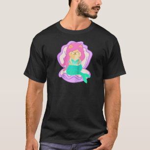 Camiseta Gata Sirena  Gato Sirena Magica Gata Caracol