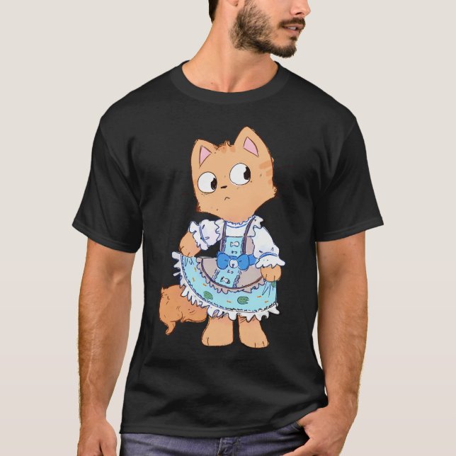 Camiseta Gata vestida (Anverso)