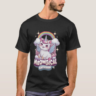 Camiseta Gataso mágico Caticorn Gatito Lindo Unicornio Chic