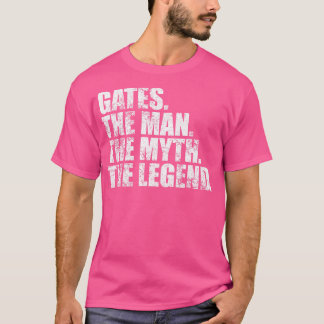 Camiseta GatesGates apellido Gates apellido Gates Surna