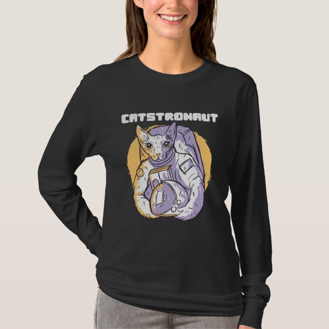 Camiseta Gatestronauta Gato Cosmonauta (Anverso)