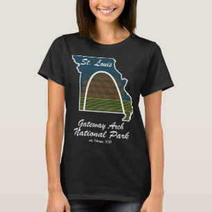 Camiseta Gateway Arch Park St Louis Missouri Architecture