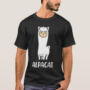 Camiseta Gatico Lindo Gato Llama Animal Híbrido Gráfico Lar