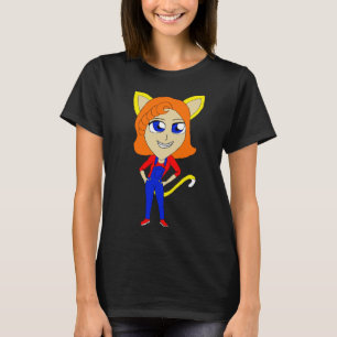 Camiseta gatita chibi  