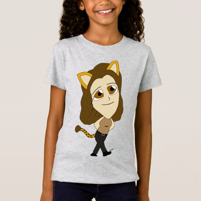 Camiseta gatita chibi (Anverso)