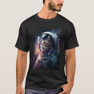 Camiseta Gatito Adorable En El Espacio Profundo  Gato
