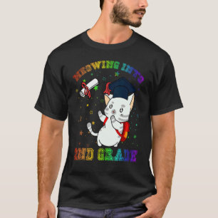 Camiseta Gatito Adorable Maullando al 2do Grado De Vuelta