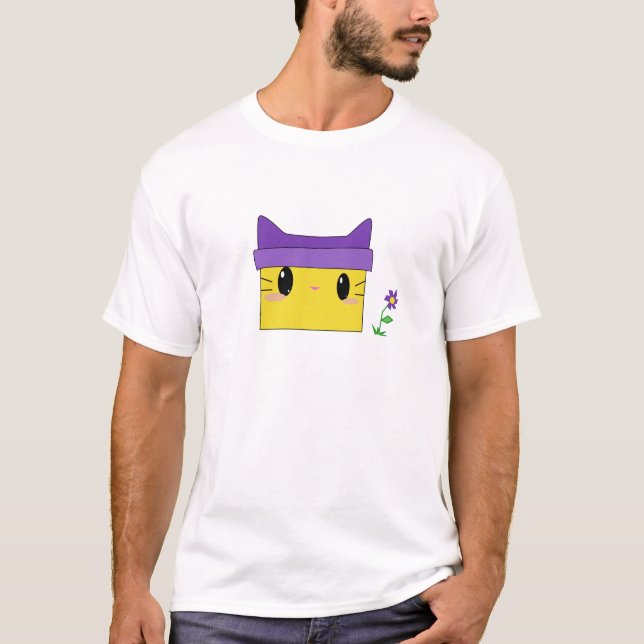 Camiseta Gatito amarillo (Anverso)