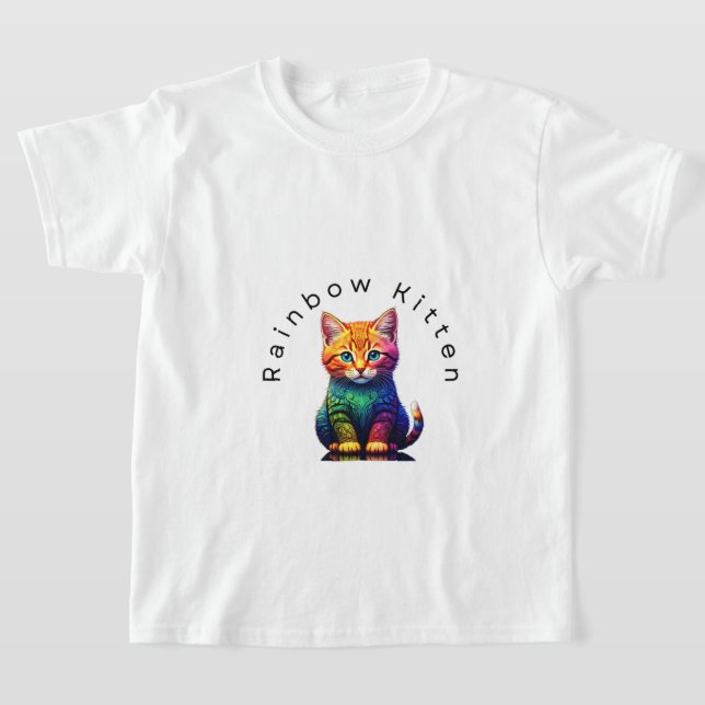 Camiseta Gatito arcoiris (Distribución)