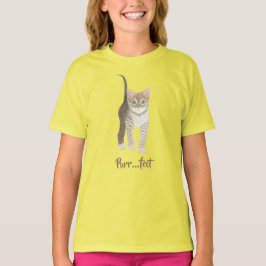 Camiseta Gatito Atigrado Amarillo