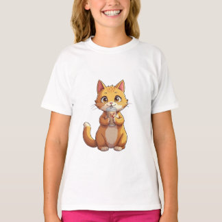 Camiseta Gatito bebiendo café