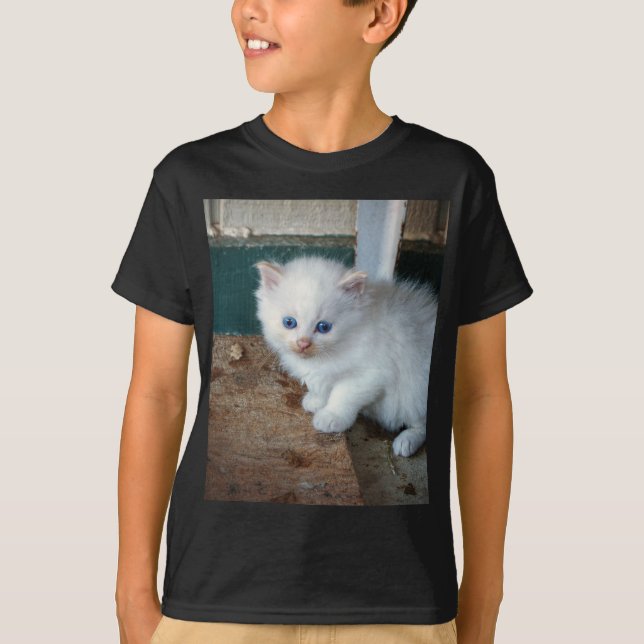 Camiseta Gatito blanco (Anverso)
