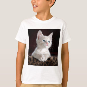 Camiseta Gatito Blanco Súper Lindo