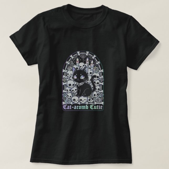 Camiseta Gatito de catacumba (Diseño del anverso)