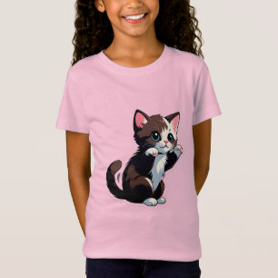 Camiseta Gatito de dibujos animados juguetón