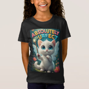 Camiseta Gatito de Fantasía con Alas de Hada