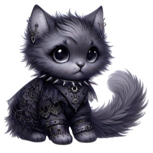 Camiseta Gatito de Gótico suave