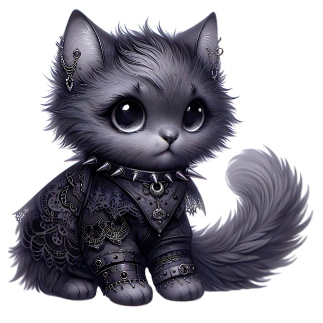 Camiseta Gatito de Gótico suave (Subido por el creador)