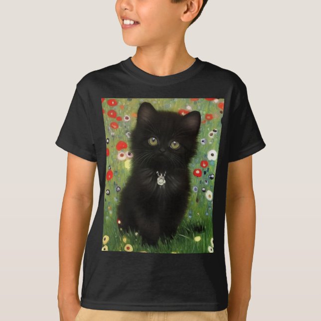 Camiseta Gatito de Gustav Klimt (Anverso)