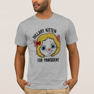 Camiseta Gatito de Hillary para Pawsident