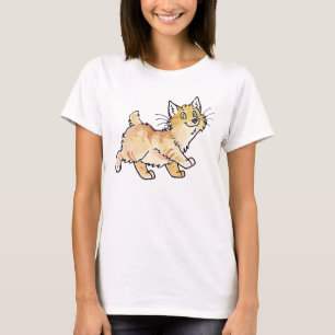 Camiseta Gatito de la Isla de Man del Tabby poner crema