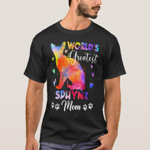 Camiseta Gatito de la mejor mamá gato esfinge colorida del 