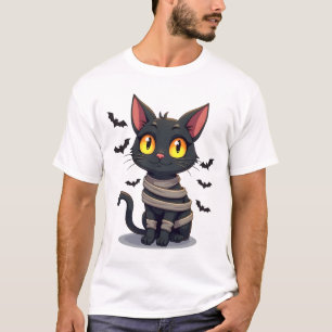 Camiseta Gatito de Momia Halloween