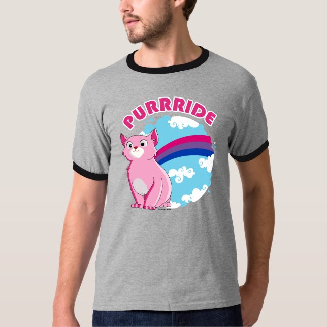 Camiseta Gatito de Purrride del BI - diseño de LGBT - .png (Anverso)
