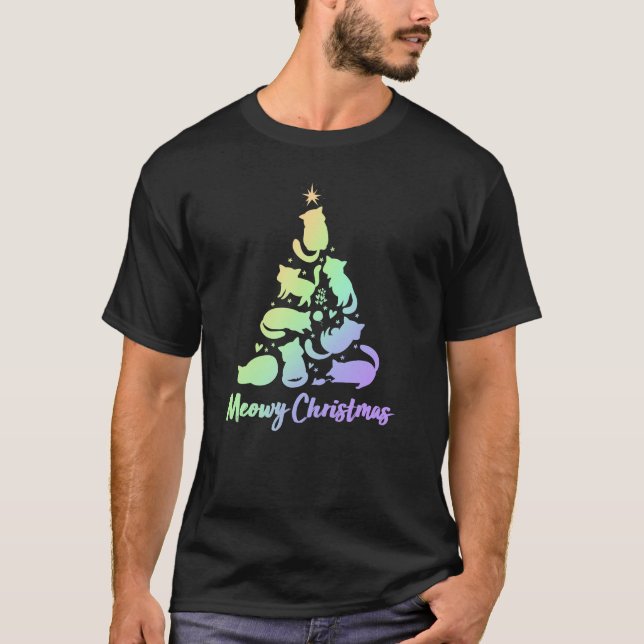 Camiseta Gatito del gato de la mamá del mascota del árbol (Anverso)