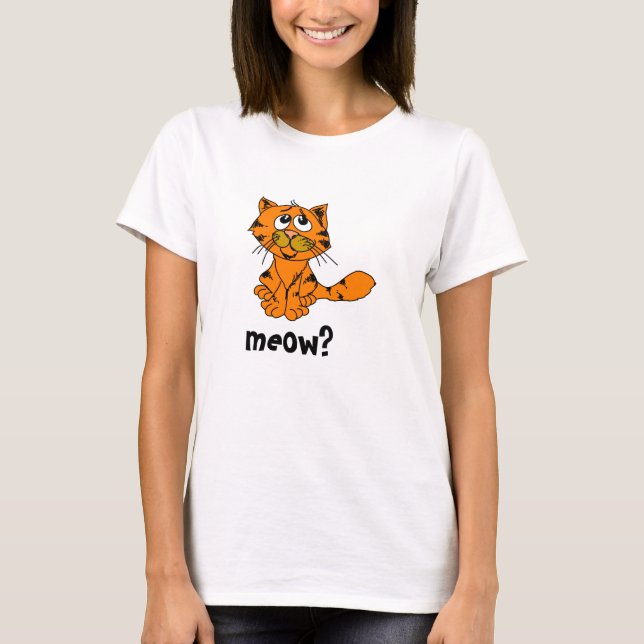 Camiseta gatito del maullido (Anverso)