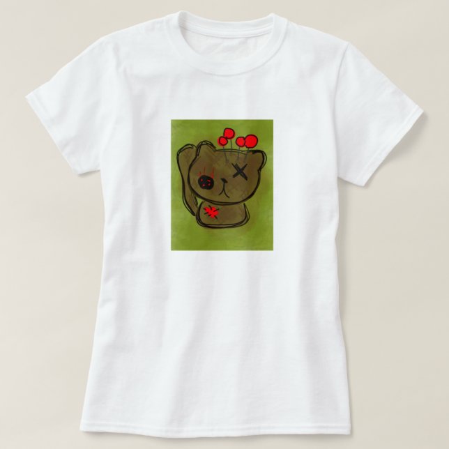 Camiseta Gatito del vudú (Diseño del anverso)