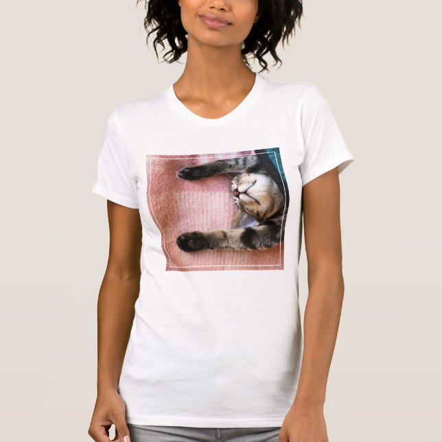 Camiseta Gatito el dormitar (Anverso)