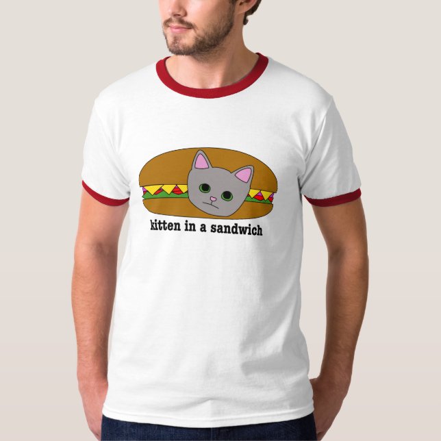Camiseta Gatito en un bocadillo: ¡la camiseta! (Anverso)