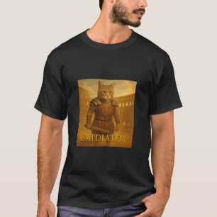Camiseta Gatito Épico Gladiador en Arena Romana Guerrero Vi