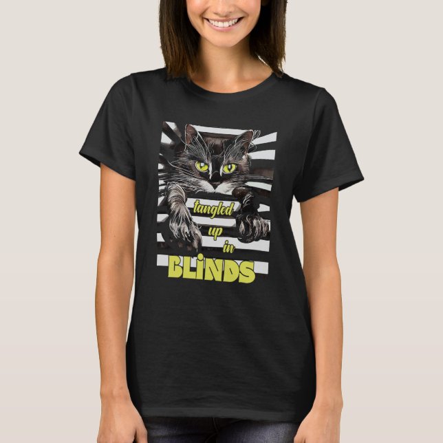 Camiseta Gatito explorador de persianas (Anverso)