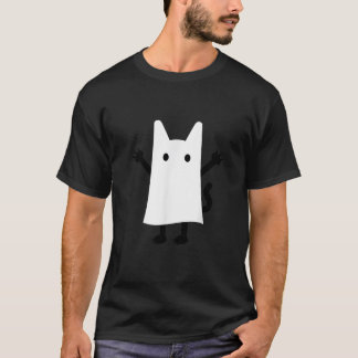 Camiseta Gatito Fantasma de Halloween 