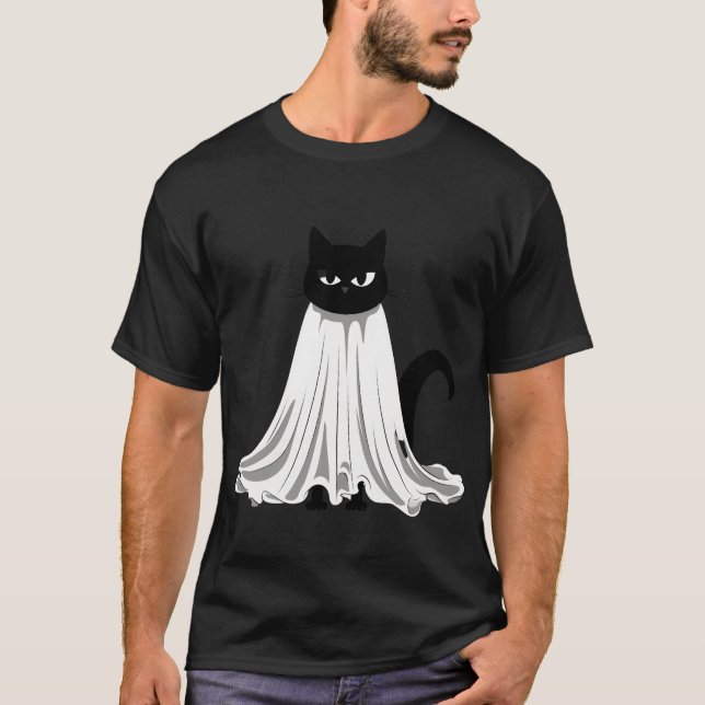 Camiseta gatito feliz de halloween (Anverso)