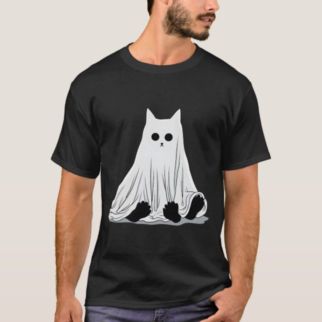 Camiseta gatito feliz de halloween (Anverso)