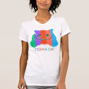 Camiseta gatito figma y gato colorido