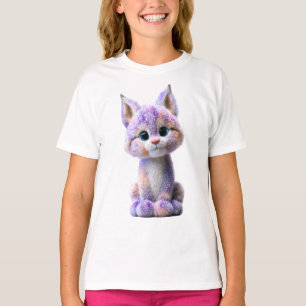Camiseta Gatito Galaxia Brillante Galaxy Kitten Kids