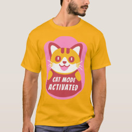 Camiseta Gatito gatito naranja o amarillo con Personalizado