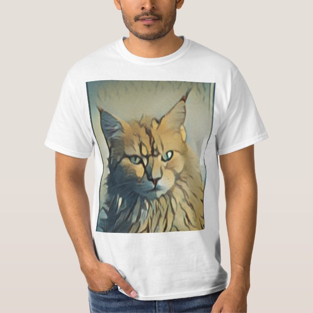 Camiseta Gatito Gracioso Y Adorable (Anverso)