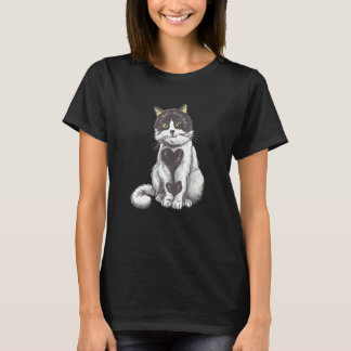 Camiseta Gatito Hermoso Gatito Corazón Gato Rescate Adopció